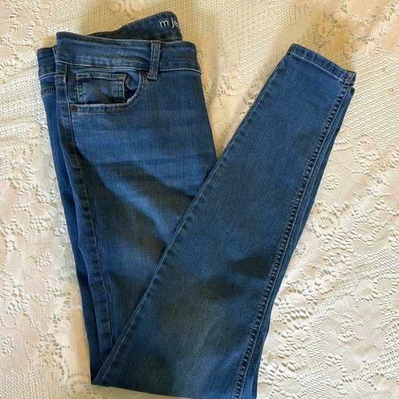 Women’s M jeans by Maurice midrise 12 long strt leg washed Denim used condition - Picture 1 of 5